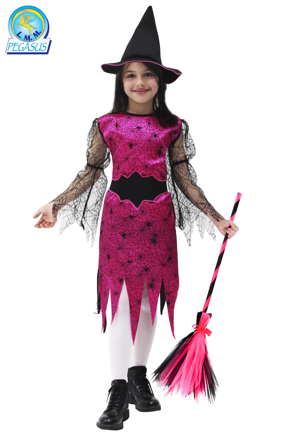 STREGA RAGNATELA FUCSIA DI HALLOWEEN